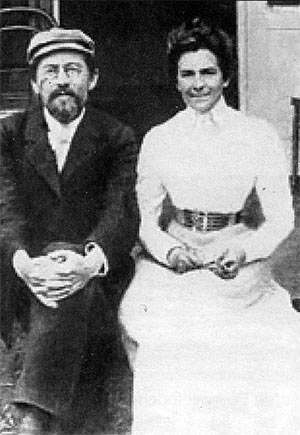 Чехов с Ольгой Книппер. (1901)