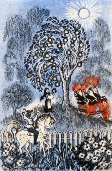 Крошечка Хаврошечка - русская народная сказка в пересказе Алексея Николаевича Толстого с иллюстрациями